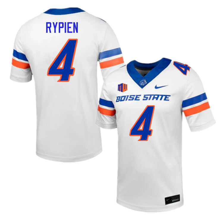 Brett Rypien Jersey, Boise State Broncos #4 Brett Rypien Football Jersey College Uniforms-White